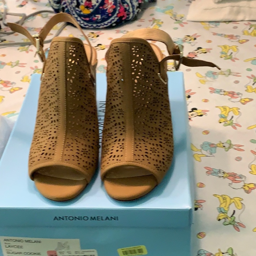 Antonio Melani LAycee Sugar cookie platform sandals Brandnewin boxsize 8.5